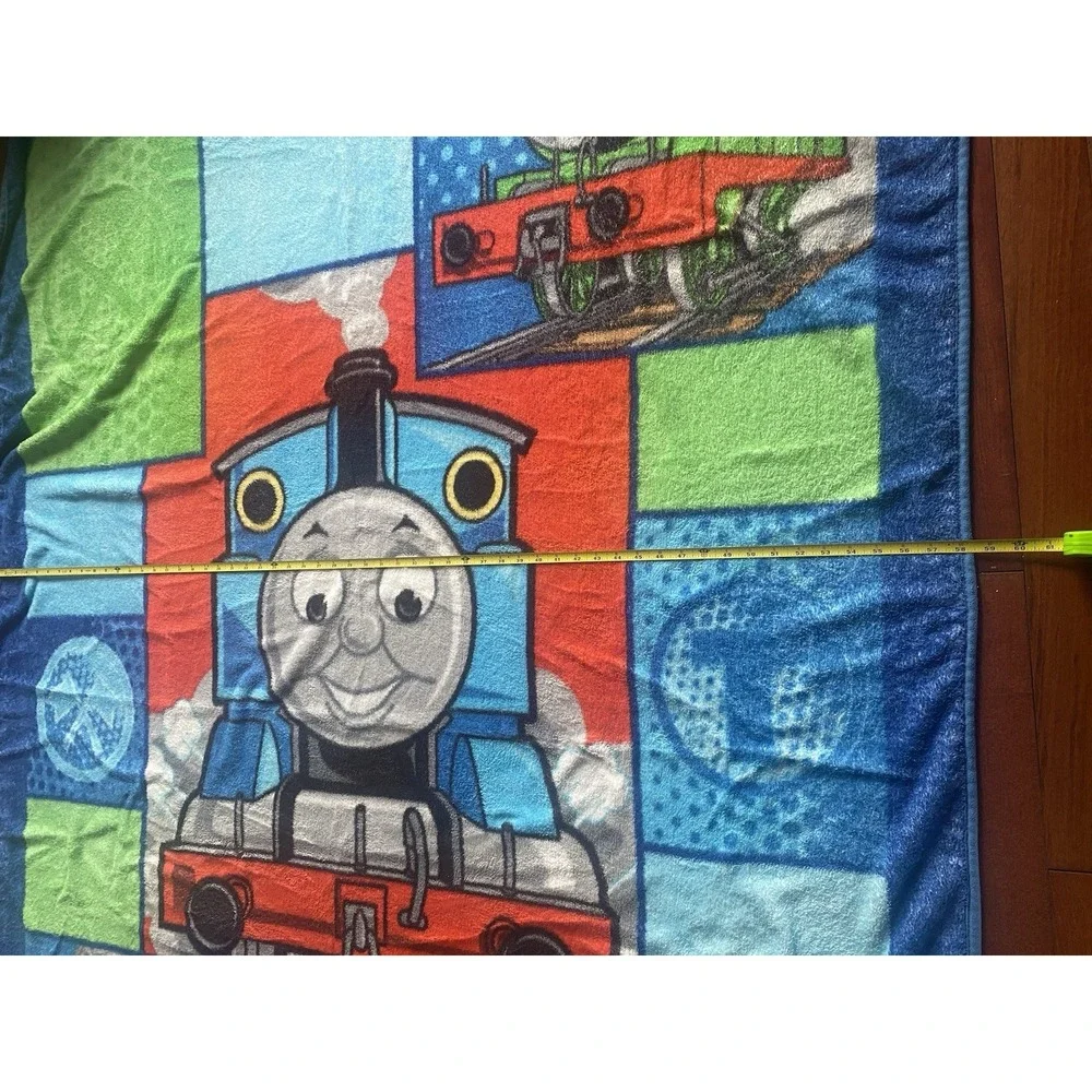 Set Of 2- Thomas The Tank Comforter With Thomas Fleece Blanket Twin